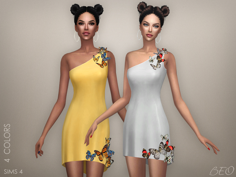 Butterflies - multicolor for The Sims 4 by BEO