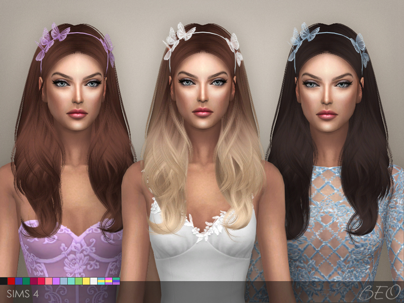 Headband - Butterflies for The Sims 4 by BEO (1)