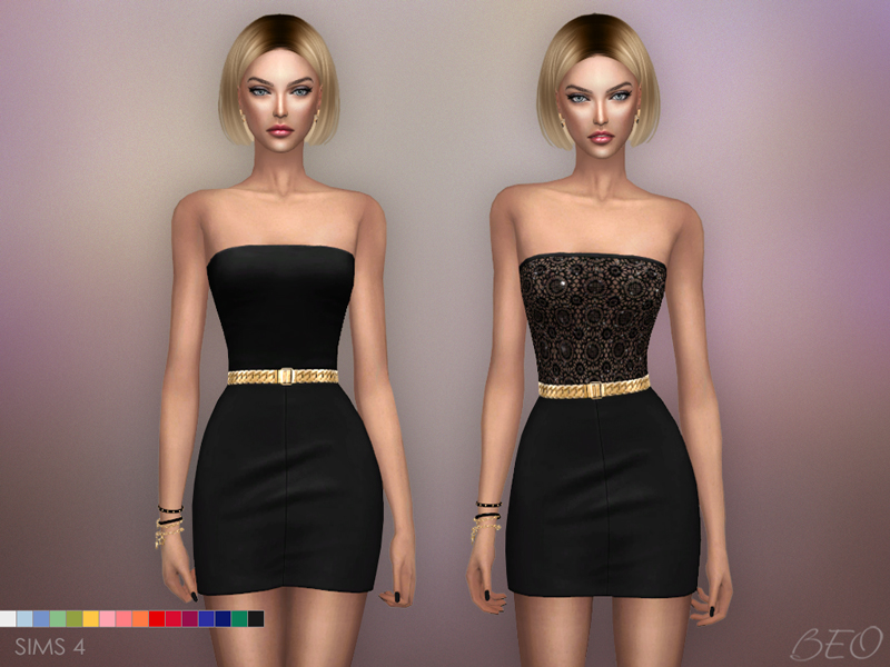 Mini dresses - Mila for The Sims 4 by BEO