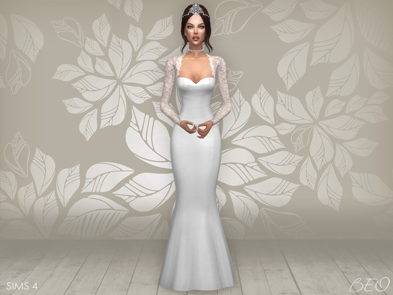 Wedding dress - Cynthia for The Sims 4 by BEO (3)