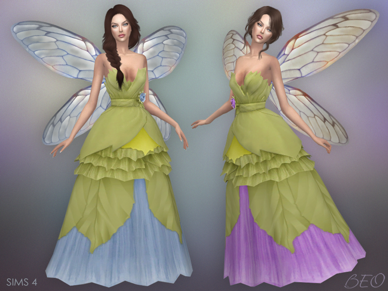 Wedding dress - Fairy for The Sims 4 by BEO (2)