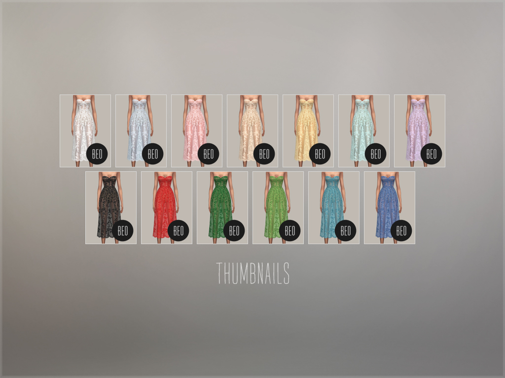 Wedding collection - Monika - midi dress (thumbnails)