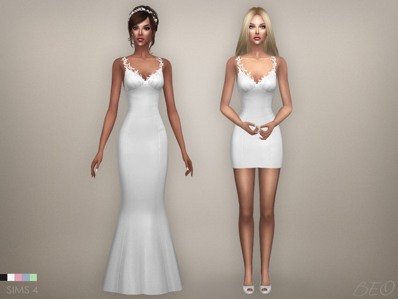 Wedding dress - Claire for The Sims 4 by BEO (2)