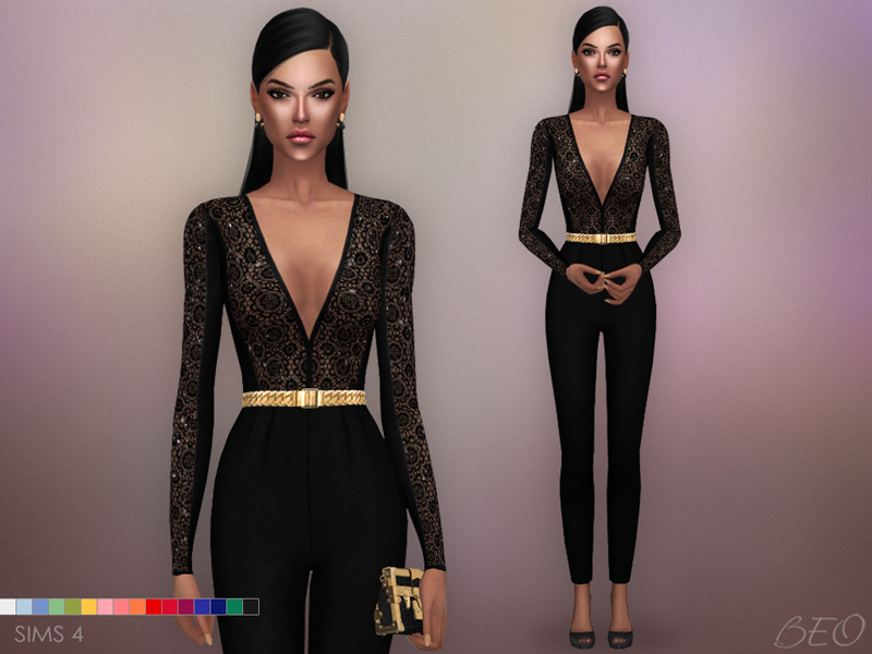Jumpsuit - Sara The Sims 4 by BEO