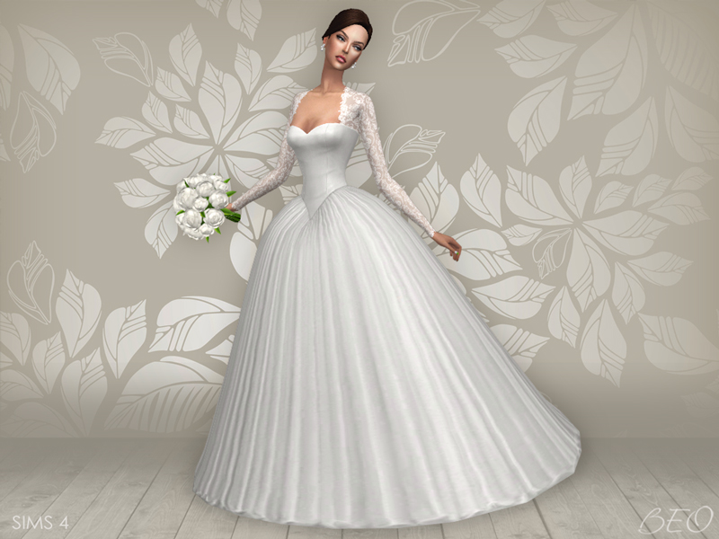 Wedding dress - Cynthia for The Sims 4 by BEO (2)