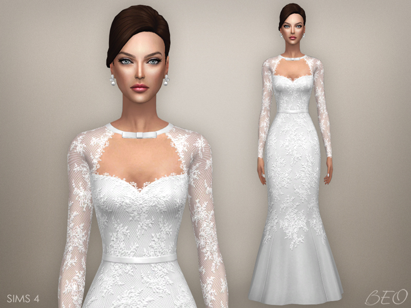 Wedding dress - Tatiana for The Sims 4 by BEO